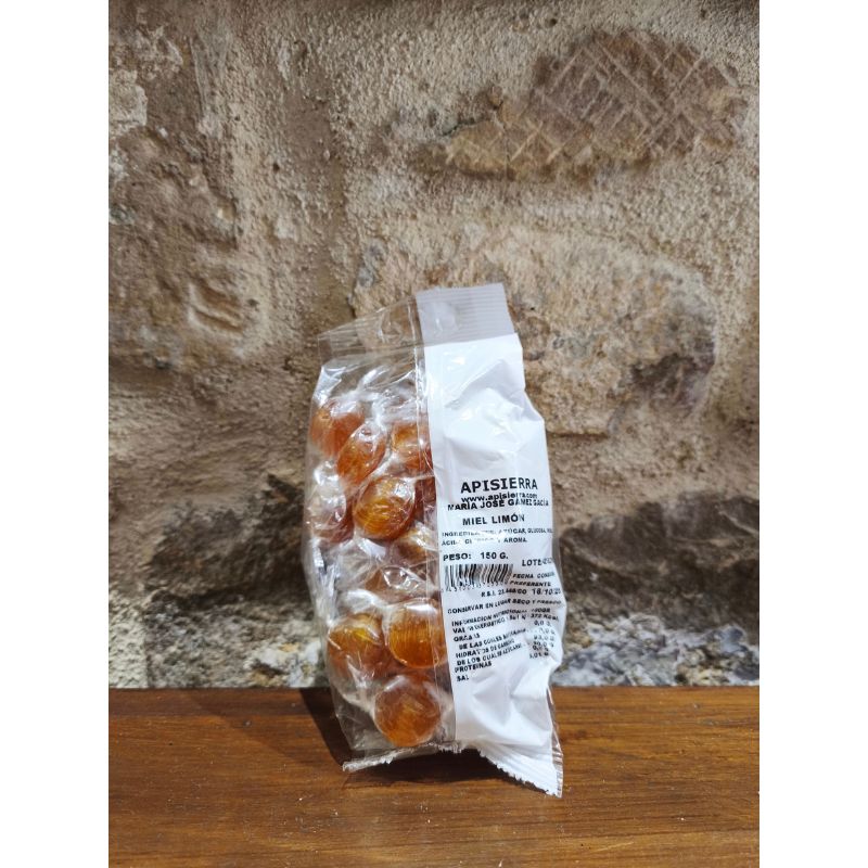 Caramelos Artesanos de Miel y Limón Apisierra (150g) - Imagen 2