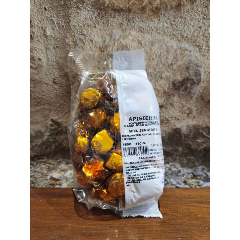 Caramelos Artesanos de Miel y Jengibre Apisierra (150g) - Imagen 2